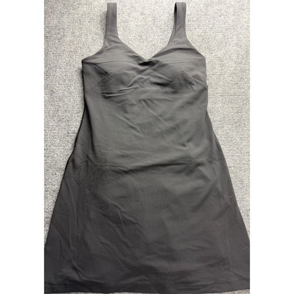 lululemon athletica Dresses & Skirts - NWT Lululemon Align Dress Black Size 4 Built-In Shorts Pockets Nulu Fabric